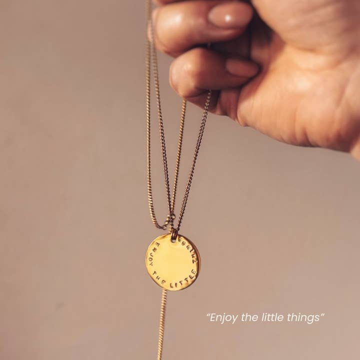 Colar Aproveite as Pequenas Coisas – Joia artesanal feita à mão na Bélgica por atacado de MARLAH