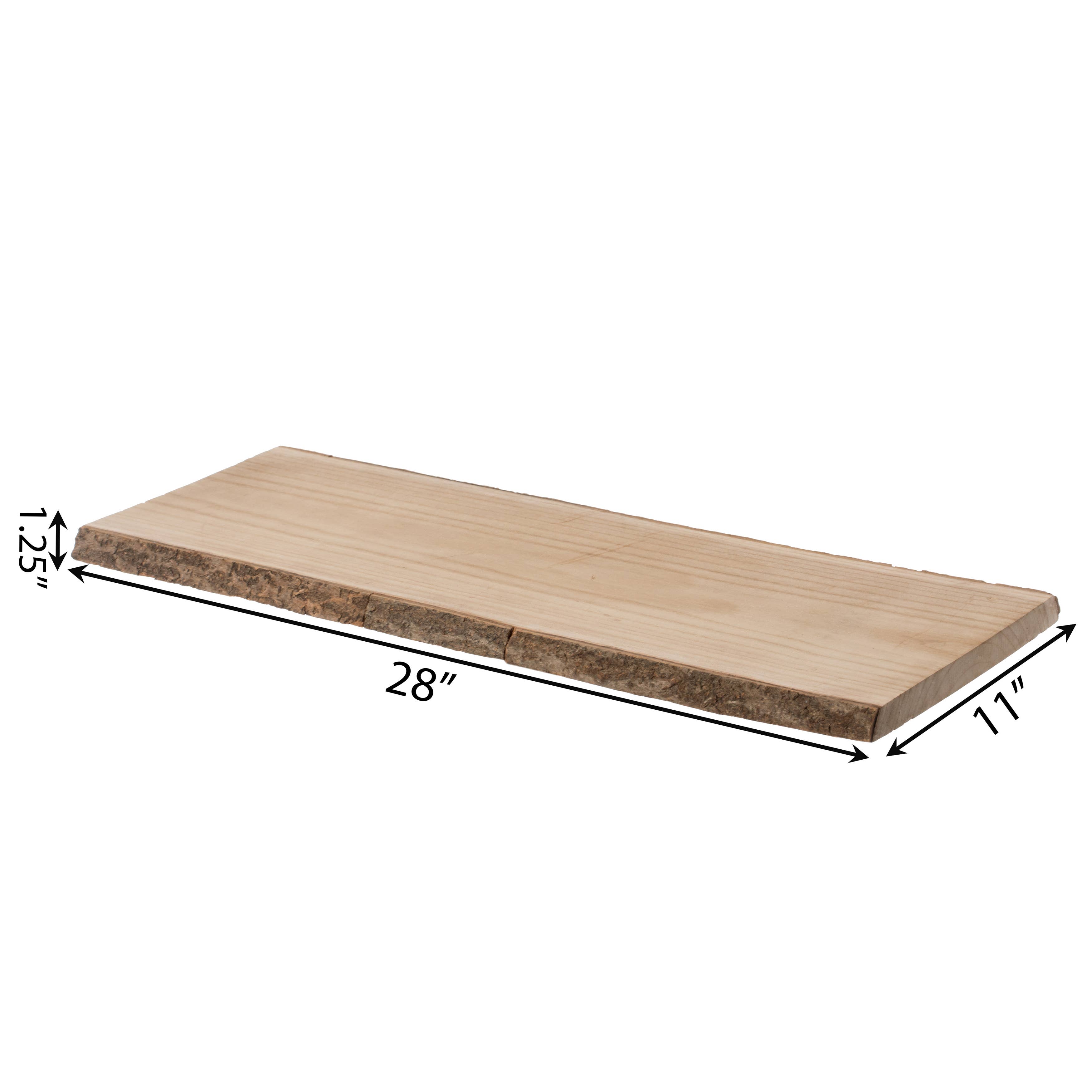 Quickway Imports - Wholesale Serving Tray - Rustic Natural Tree Log Wooden Rectangular Serving Tray3