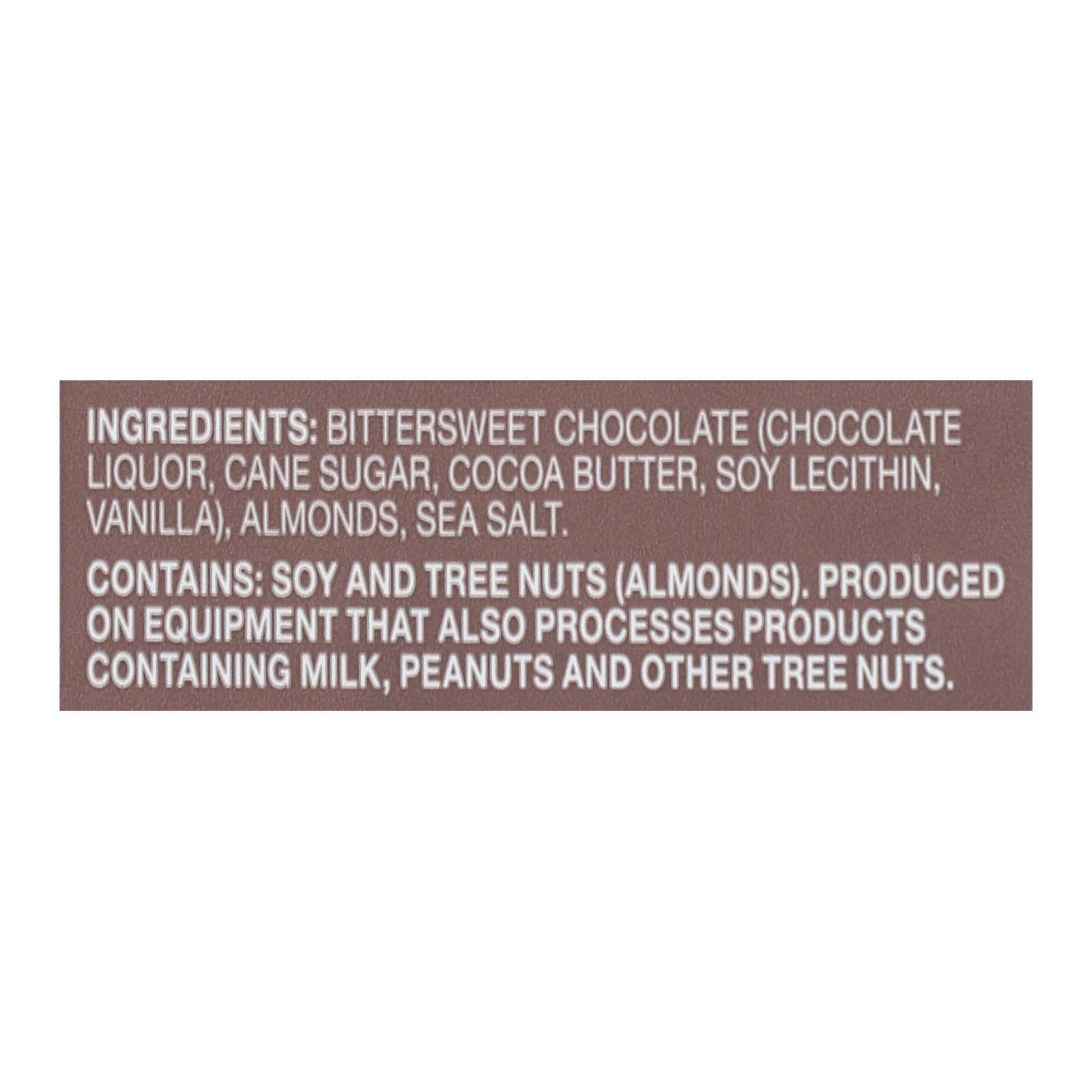 Ware Spark - Wholesale Chocolate Bar - Endangered Species Natural Chocolate Bar - Dark Chocolate - 72 Percent Cocoa - Sea Salt And Almonds - 3 Oz Bars - Case Of 121