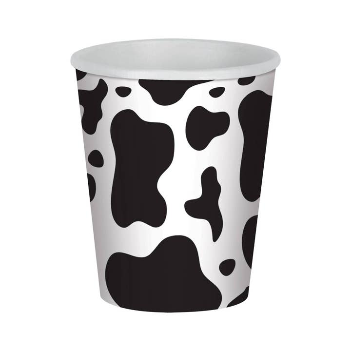 Cow Print Beverage Cups - 9oz for wholesale by 360 Degrees Ltd
