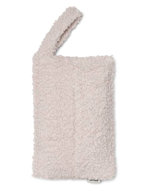 Omay Wipey Pouch Creamy Bouclé for wholesale by Omay Bags
