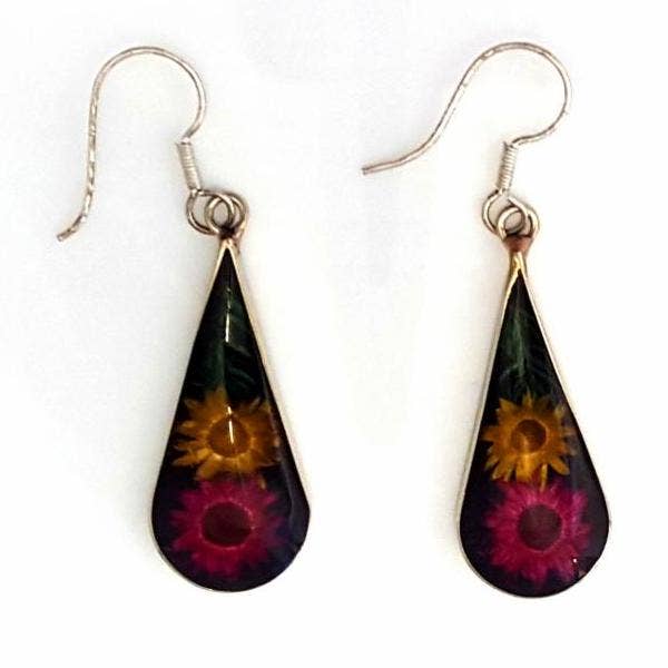 Costello International - Vente Boucles d'oreilles pendantes - La plus grande variété de boucles d'oreilles artisanales incrustées de mosaïque mexicaine33