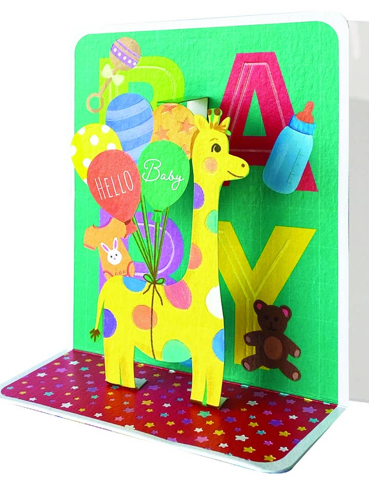 Hello Baby lille pop-up-kortbillede  for engroshandel hos Party Partners