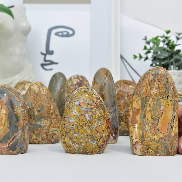 Yellow Tree Company - Vente Pierre et cristal de spiritualité - Ibis Jasper Freeform | Jaspe Bréchique Malgache FreeForm4