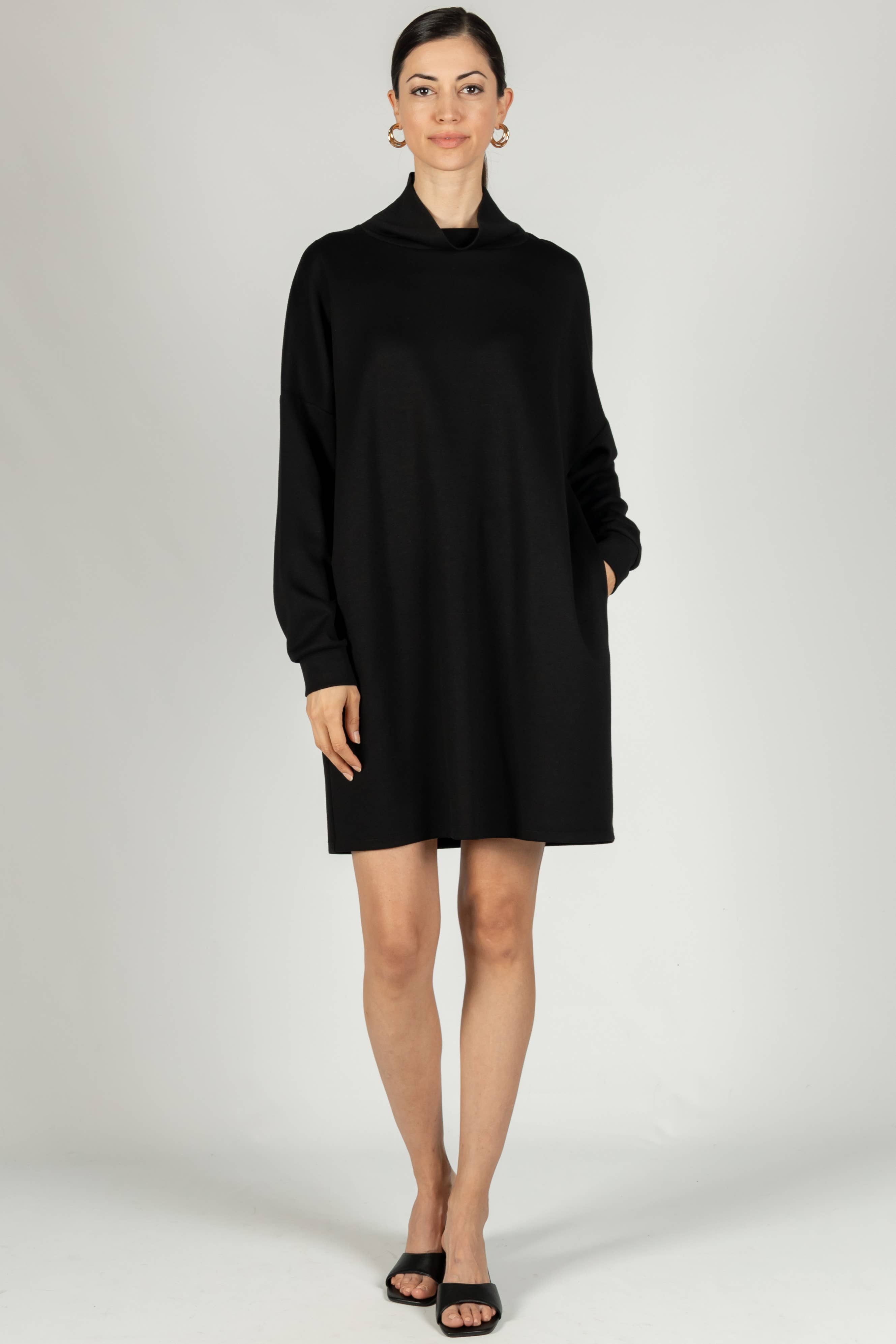 P. CILL - Vendita all'ingrosso Vestito - Donna - Abito con collo ad anello in modal color burro P. CILL7