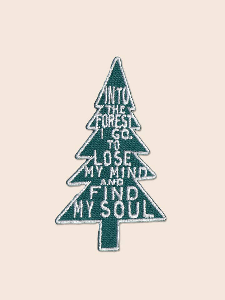 Patch thermocollant Into the Forest - Patches d'arbres pour la vente par Soul Flower