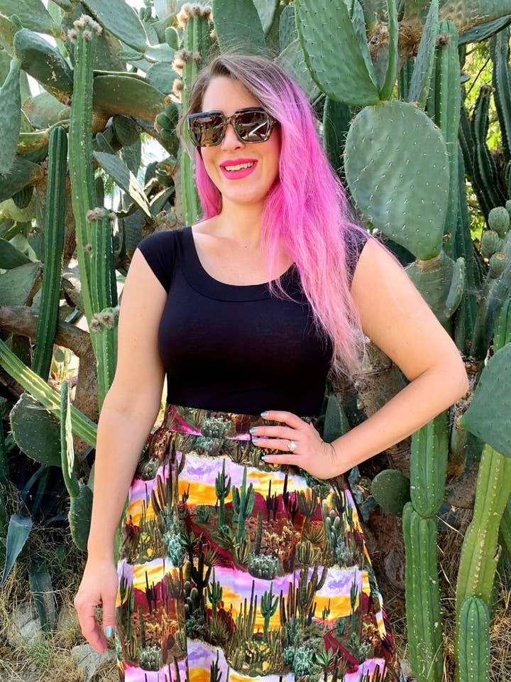 Jupe évasée Desert Dreams pour la vente par Retrolicious