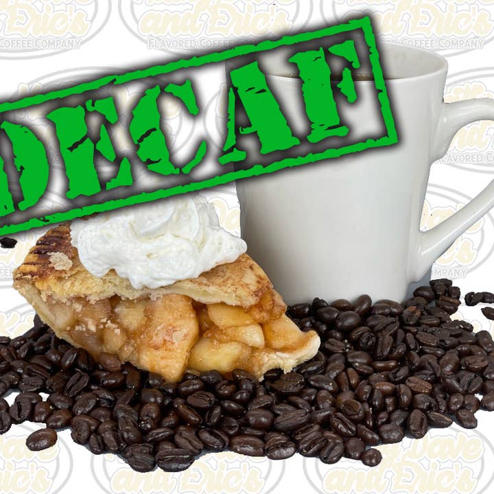 Fresh Apple Pie Decaf for wholesale by Kathy, Dave and Eric's Flavored Coffee Company