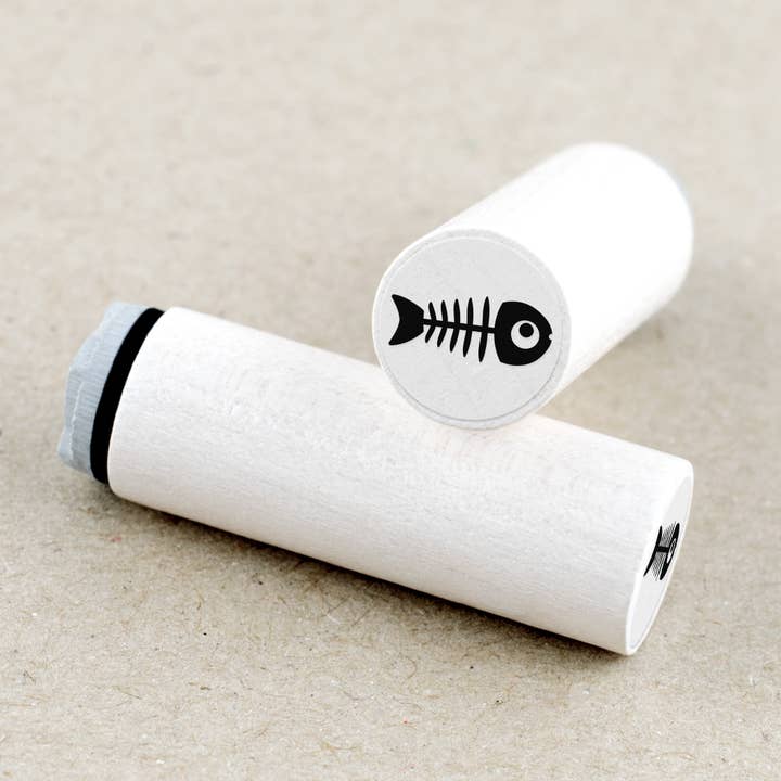 Mini stempel fisk skelet for engroshandel hos Merry and Bright