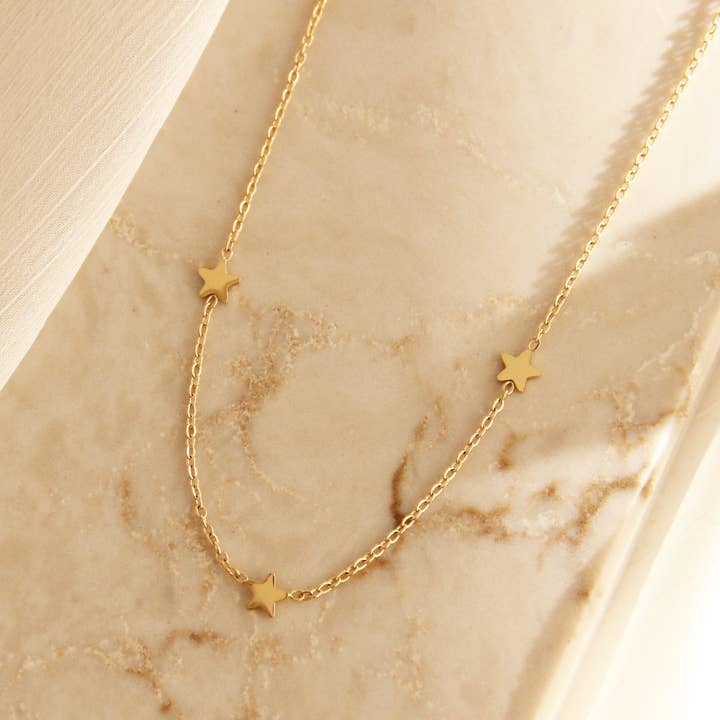 Tre stjerne halskæde for engroshandel hos MAIVE