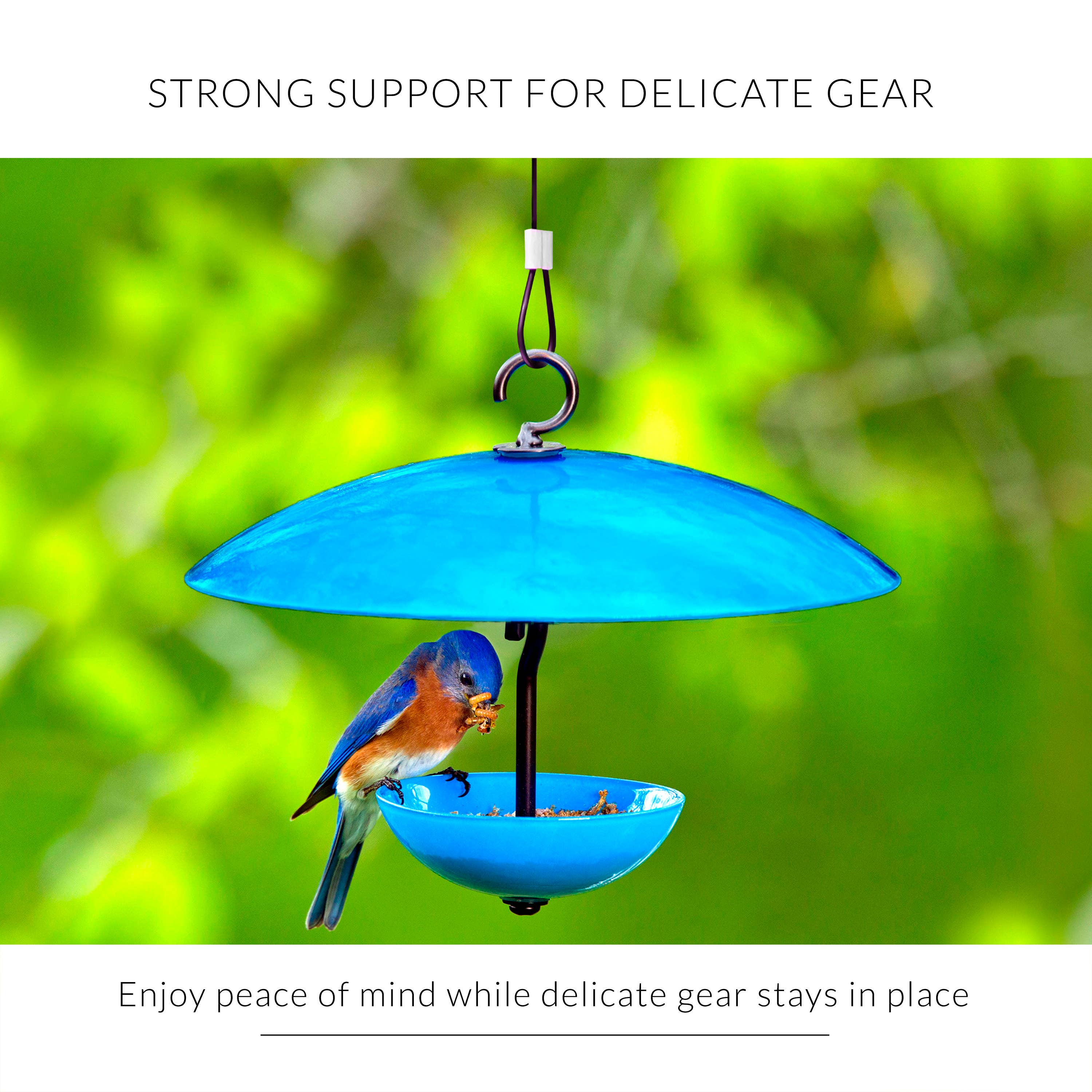 Couronne Co. - Wholesale Bird Feeder - Mosaic Birds Easy Hook Hanging Steel Cable4