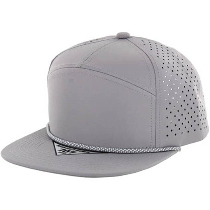Zion Brand - Wholesale Flat-brimmed cap – Unisex - BLANK 7 PANEL HYDRO WITH ROPE SNAPBACK CAP3