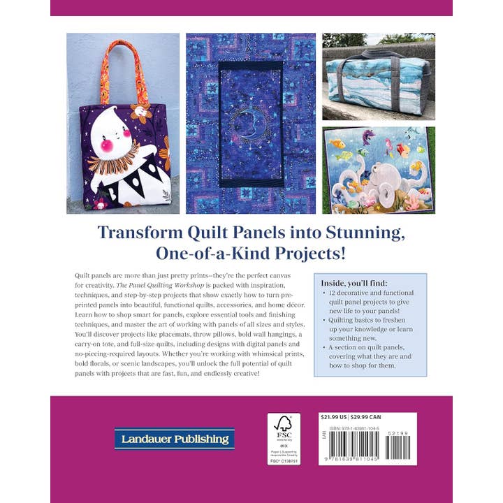 Fox Chapel Publishing - Wholesale Crafts, Hobbies & DIY - The Panel Quilting Workshop - 12 Quick-and-Easy Projects 1