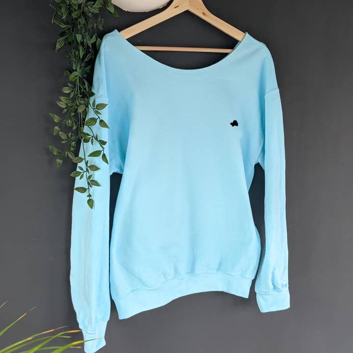 SUÉTER ATEMPORAL FORA DO OMBRO por atacado de Tiny Tortle