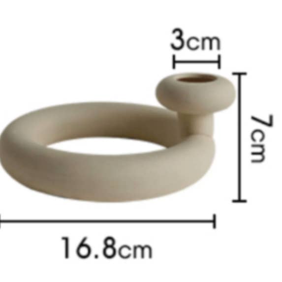 Kerzenhalter aus Keramik, handgefertigter Kerzenhalter, Kunstwerk für den Großhandel von puffysquare