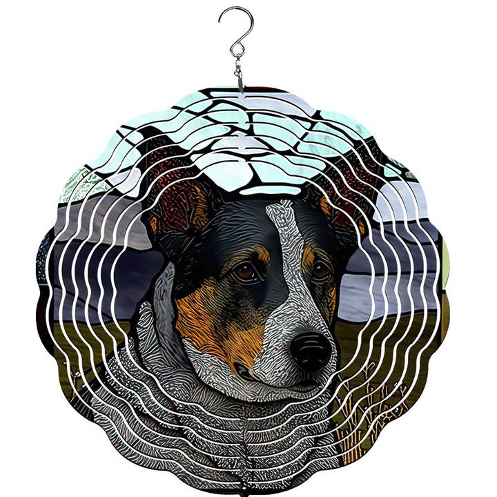 Australian Cattle Dog Wind Spinner for wholesale by Traci's Fun Creations
