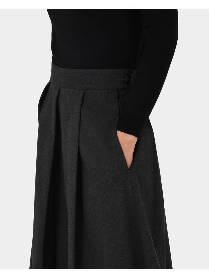 Forcast - Wholesale Skirt – Women’s - Forcast Women's Ryan Pleated Midi Skirt8