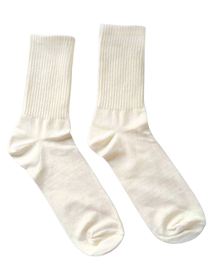 Natural | Meias de Cano Médio por atacado de Small Lot