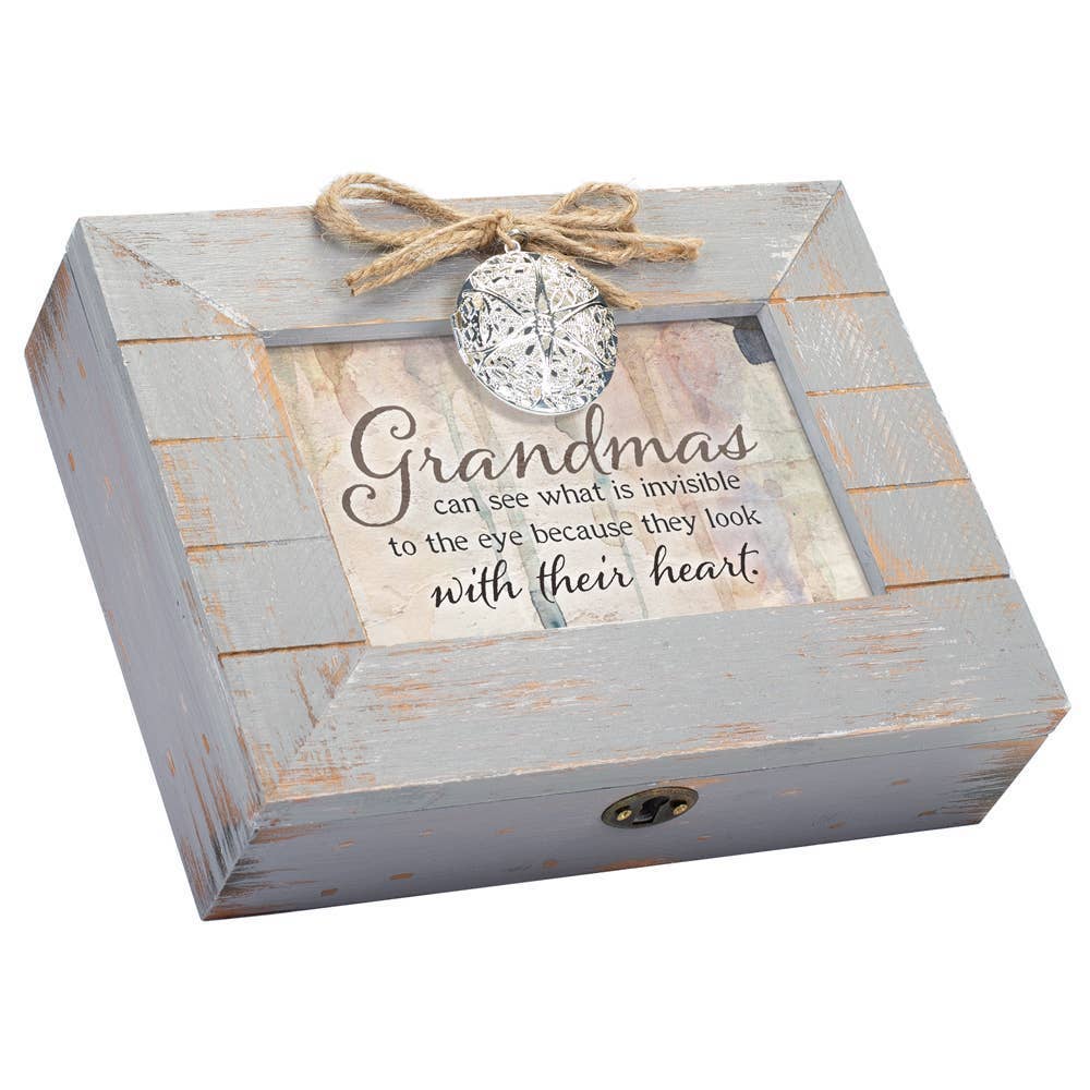 Magnolia - Wholesale Decorative Box - Locket Distressed Music Box Grandmas Look With Their Heart0