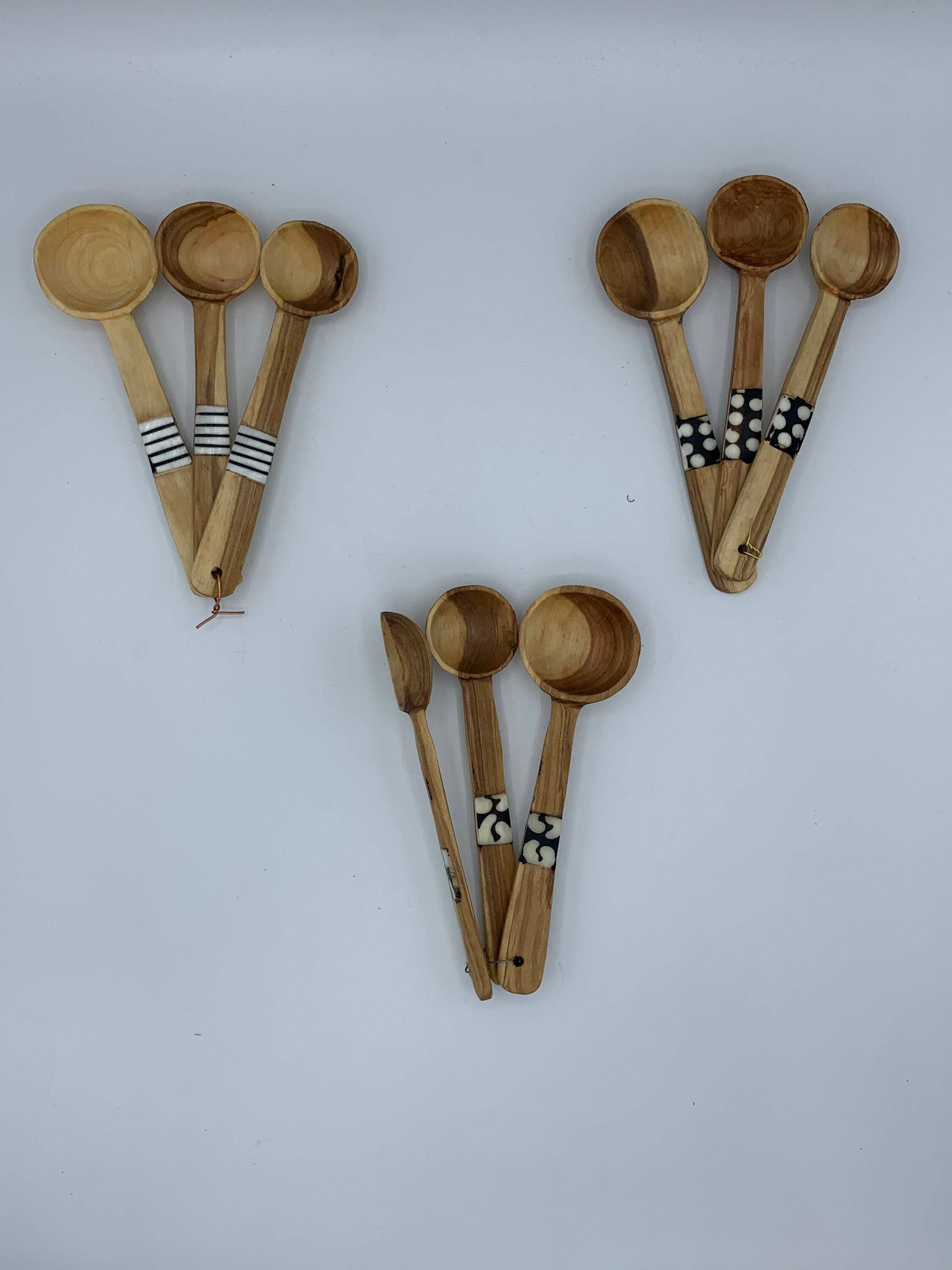 KENYAN SAFARI DESIGNS - Vente Cuillères à soupe - Un ensemble de 3 cuillères à café3