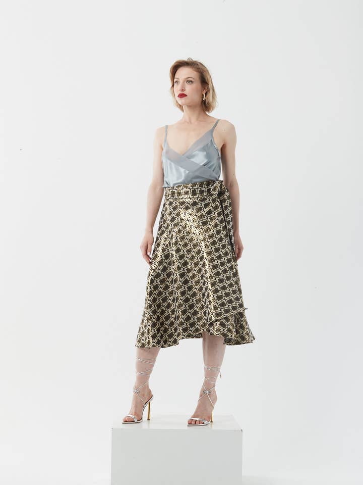 Jupe Iris en brocart pour la vente par Allicano