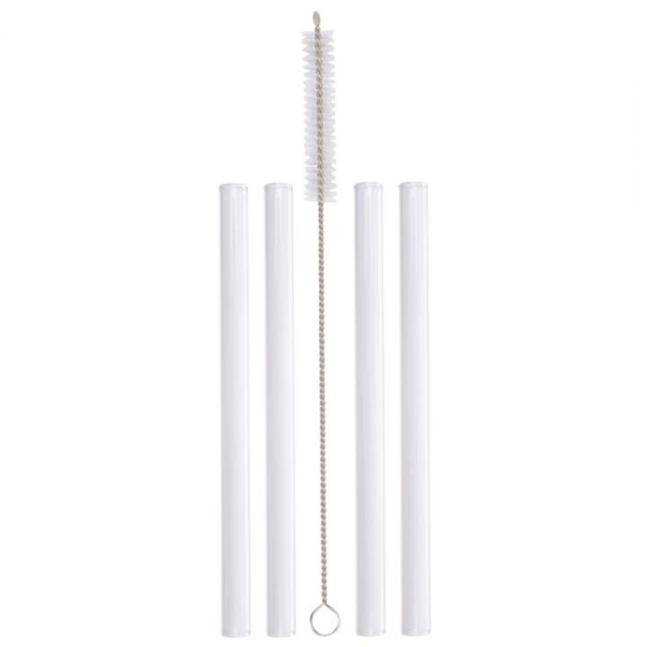 Mason Jar Lifestyle - Wholesale Drinking Straw - Short Glass Straws for Half Pint Mason Jars