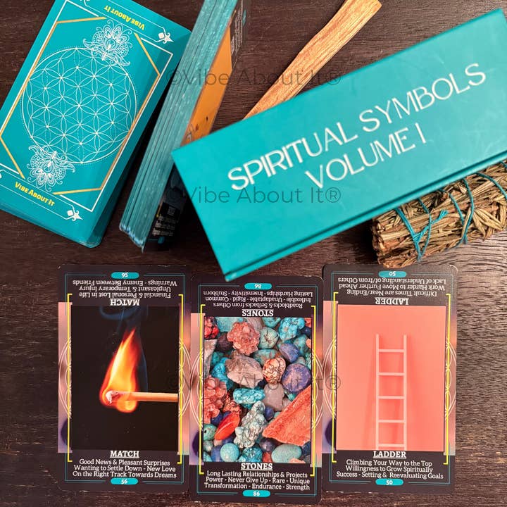 Jeu d'Oracle Volume 1 des Symboles Spirituels pour la vente par Vibe About It