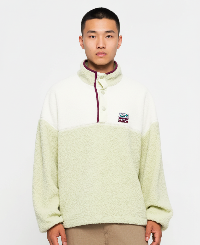 Minze Wanderlust Fleece-Pullover - Mint für den Großhandel auf Faire2