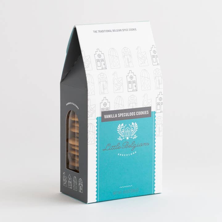 16-CT VANILLA SPECULOOS- GABLED for wholesale by Little Belgians