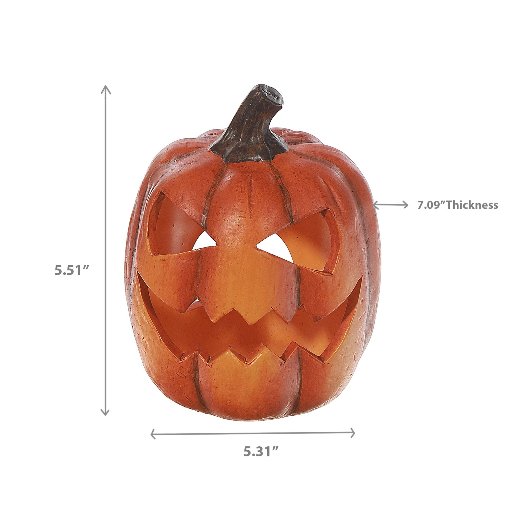 IH Casa Decor - Wholesale Candle Holder - TERRACOTTA PUMPKIN TEA LIGHT HOLDER2