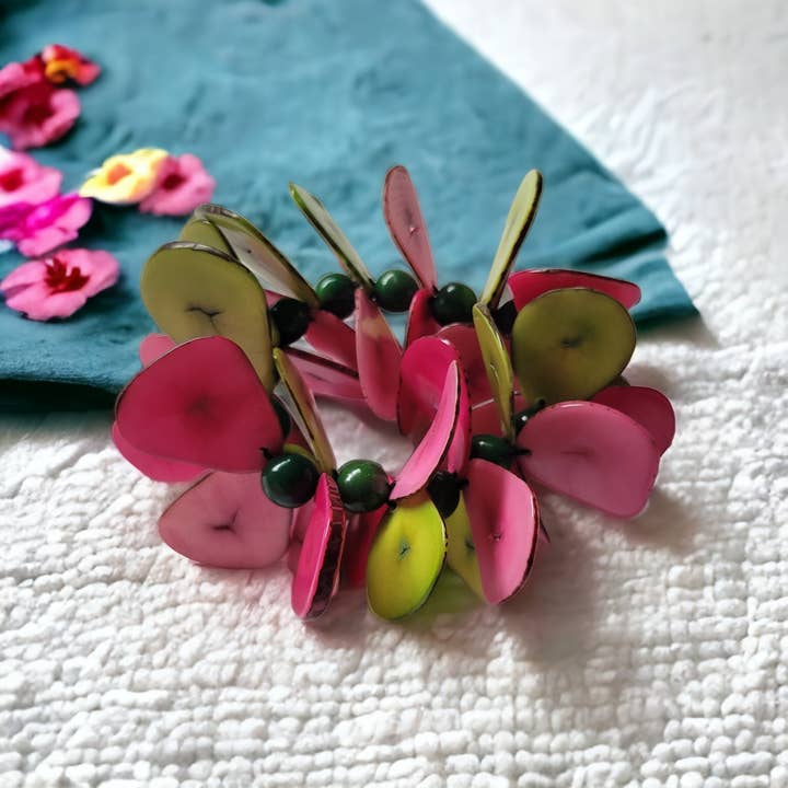 Organic jewelry by Allie – Großhandel Perlenarmband – Oahu Lei-Stil Tagua-Armband Insel-Strand-Schmuck22