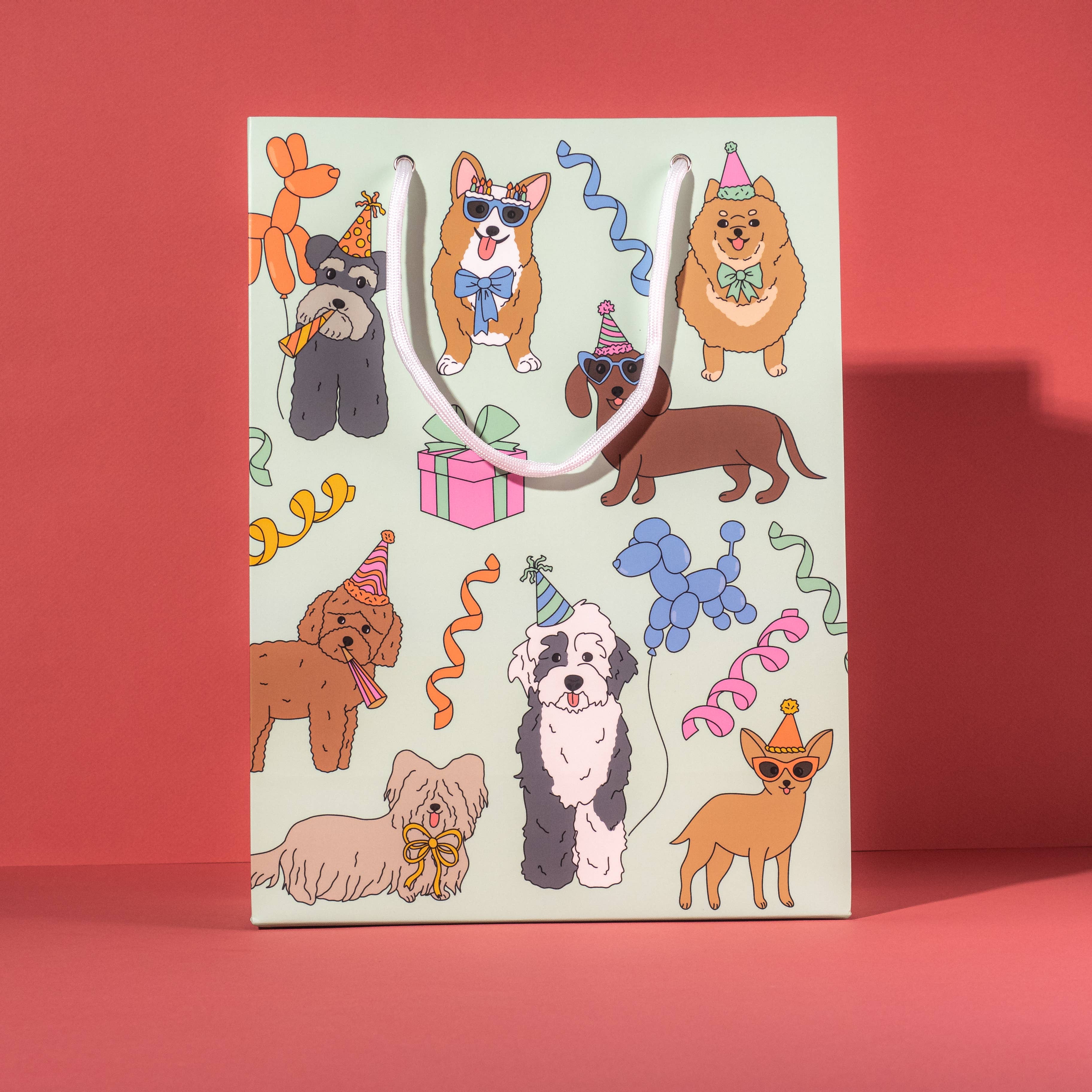 Illustrating Amy - Vente Pochette cadeau - Sac cadeau d'anniversaire pour chiens2