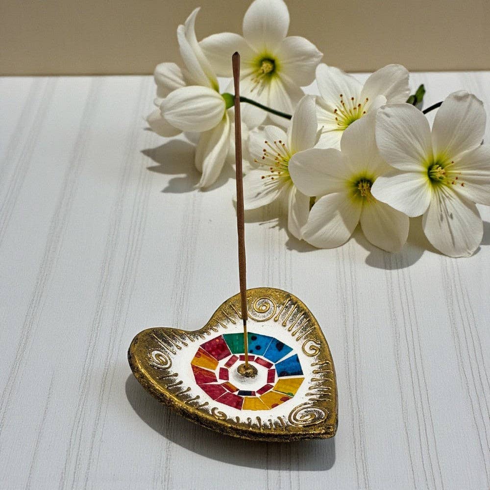 Earths Elements Wholesale - Wholesale Incense Holder - Incense Stick Burner  - Mosaic Heart3