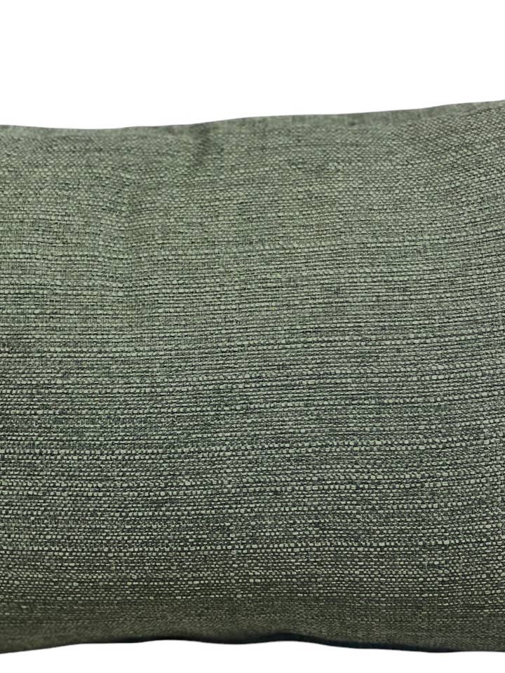 Linen cushion cover green Sym 101 voor wholesale door De Weldaad Authentic Interior