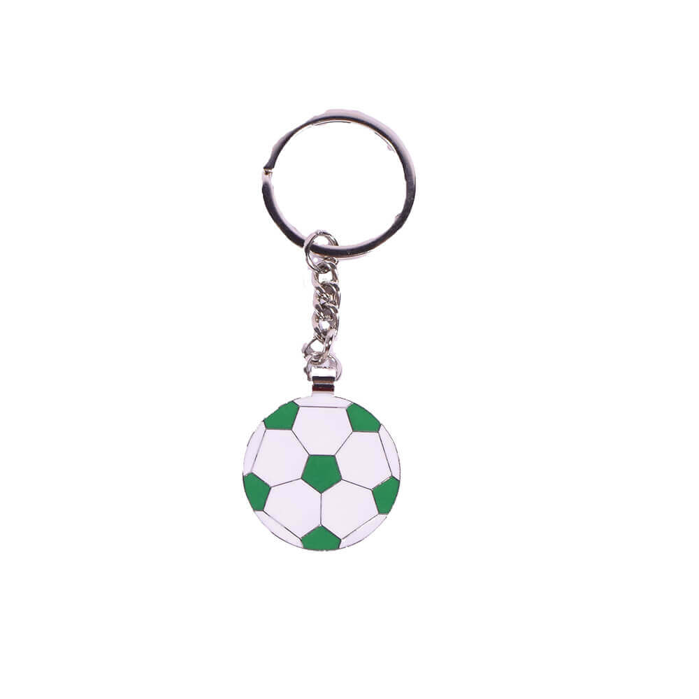 giftland - Wholesale Keychain - Unisex - Football Keychain Soccer Ball - Green & White0
