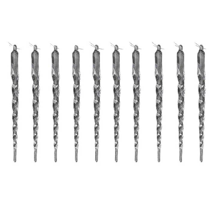 10 Pack Acrylic Icicles (5") - Set of 2 for wholesale by Maison Concepts Inc