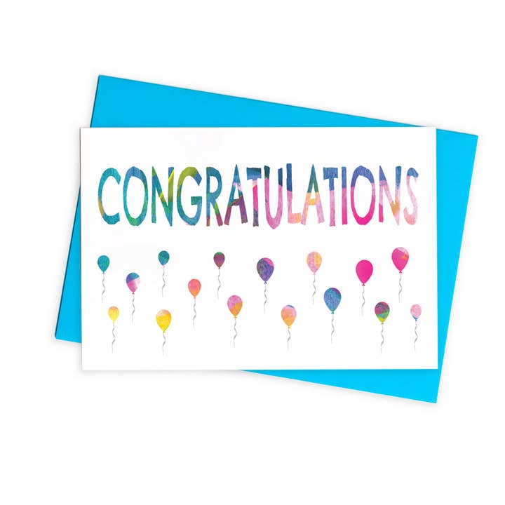 Congratulations Card with Premium Coloured Envelope for wholesale by size3art