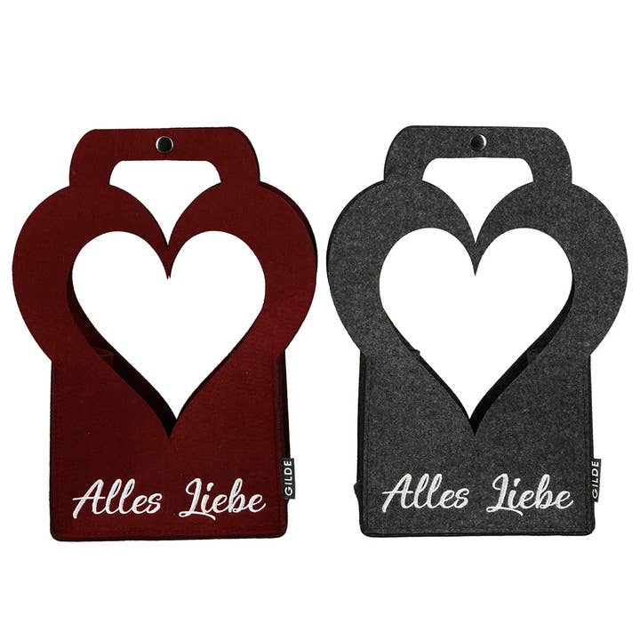 felt gift bagEHerz VE 8 so for wholesale by Gilde Handwerk Macrander GmbH & Co. KG