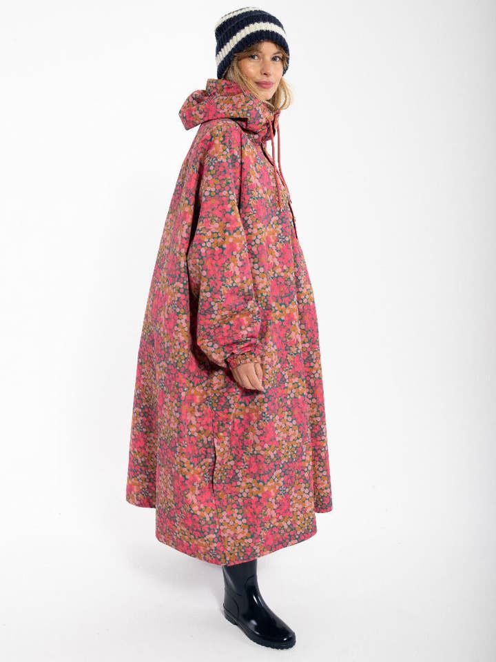 Danefae København - Wholesale Poncho - Women's - Danedream Drops Rain Poncho Berrygood Pink