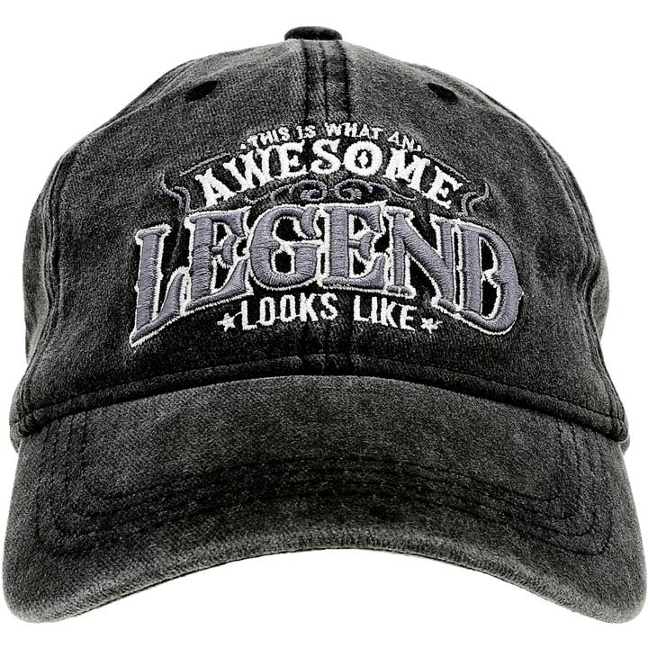 Pavilion - Wholesale Baseball Cap - Unisex - Legend - Black Washed Cotton Twill Hat