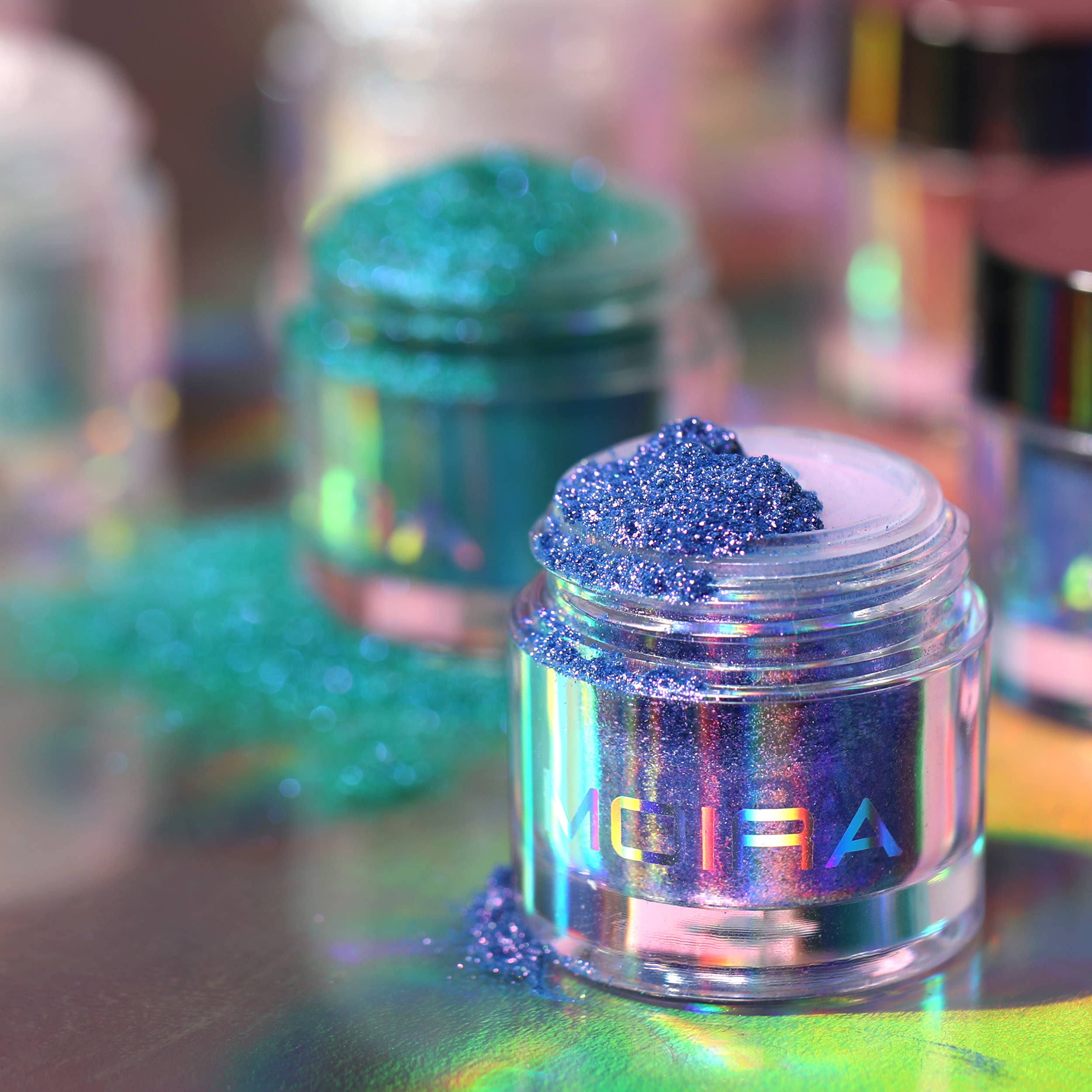 Moira Cosmetics - Wholesale Body Glitter/Shimmer - Moira Makeup Display Starstruck Chrome Loose Powder 60pc3