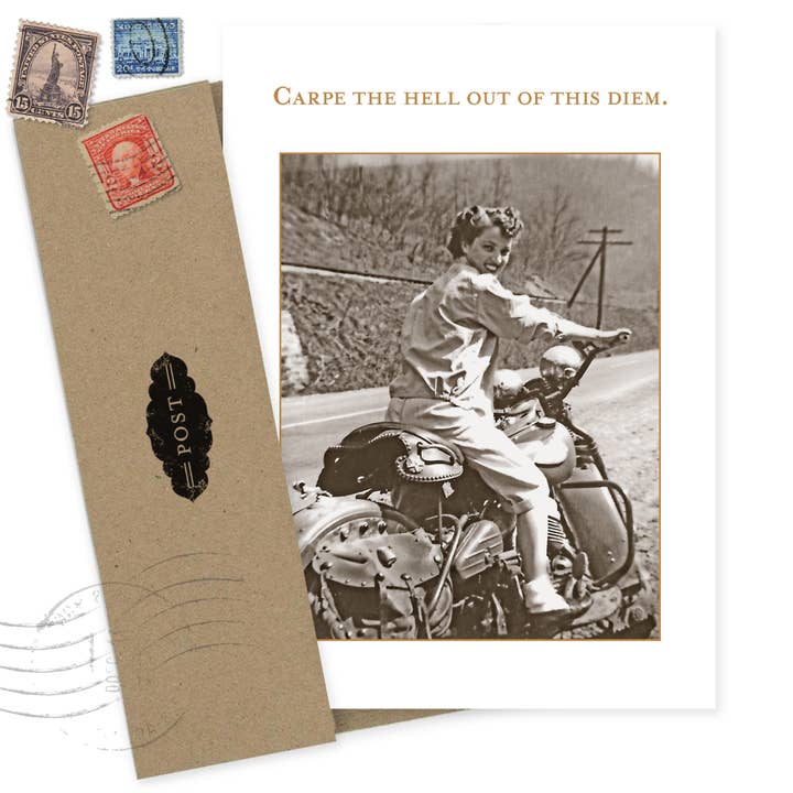 Shannon Martin Design - Wholesale Birthday Card - Carpe Diem Birthday Card2