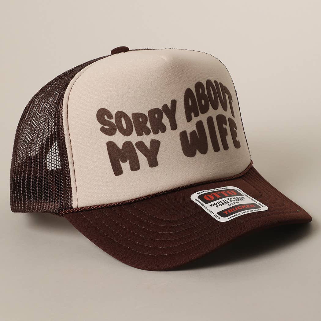 Fashion City – wholesale Truckerkeps – Unisex – Förlåt för min fru&man meshkeps4