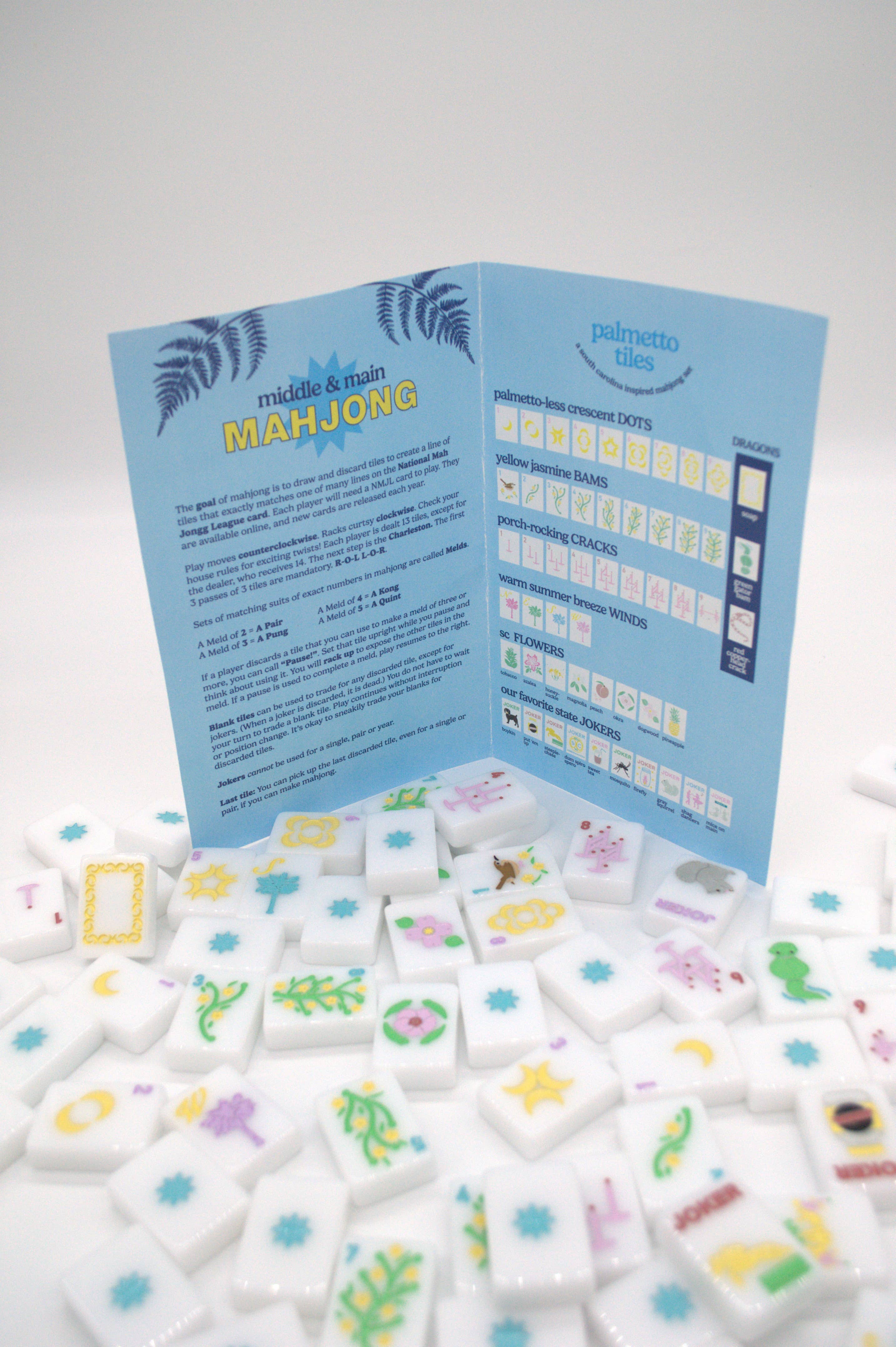 Middle & Main Mahjong - Wholesale Board Game - "Palmetto Tiles" SC Inspired Mahjong Set 10