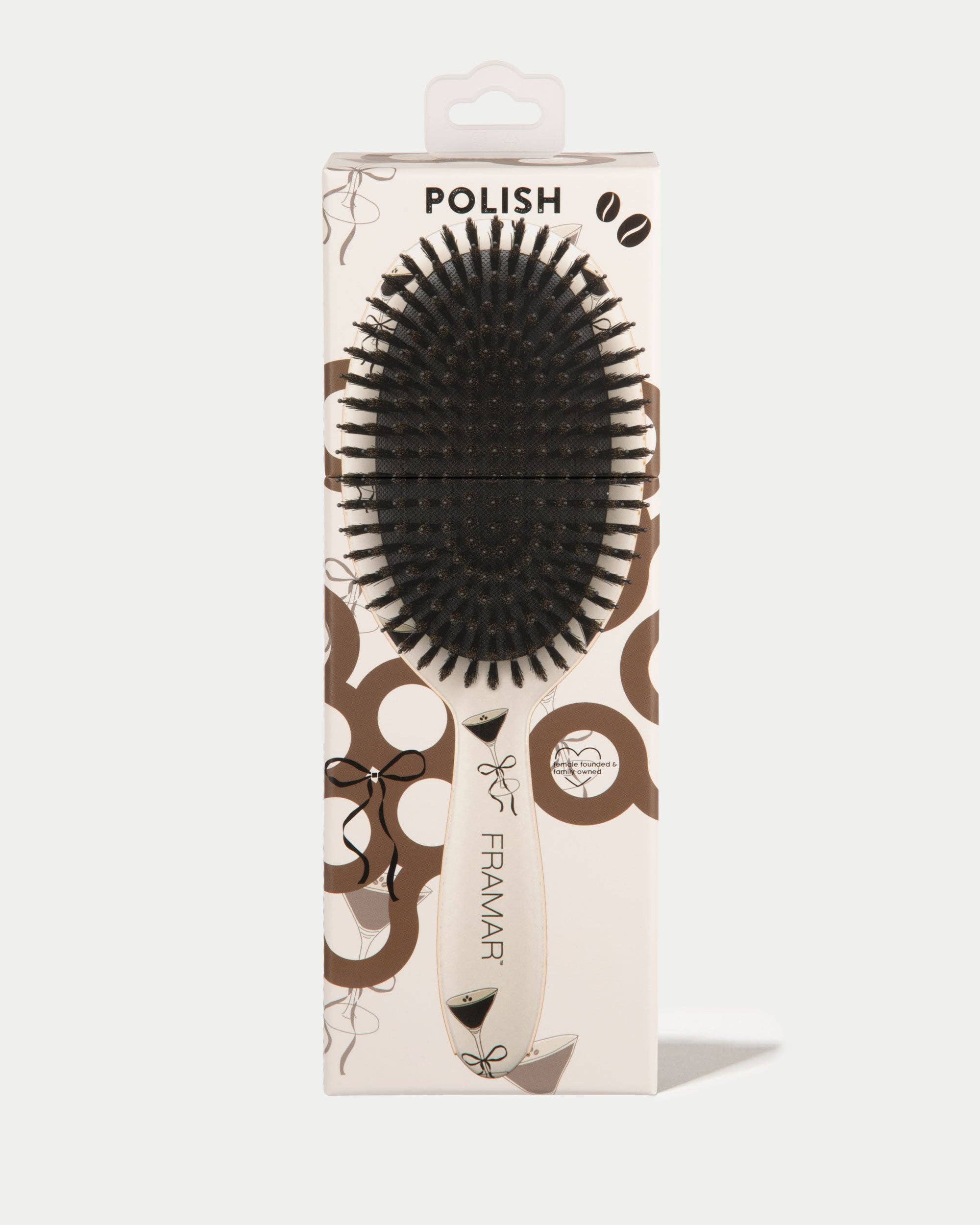 Framar Hair Brushes & Hair Accessories - Vente Peigne/brosse à cheveux - Brosse polonaise - Martini Espresso4