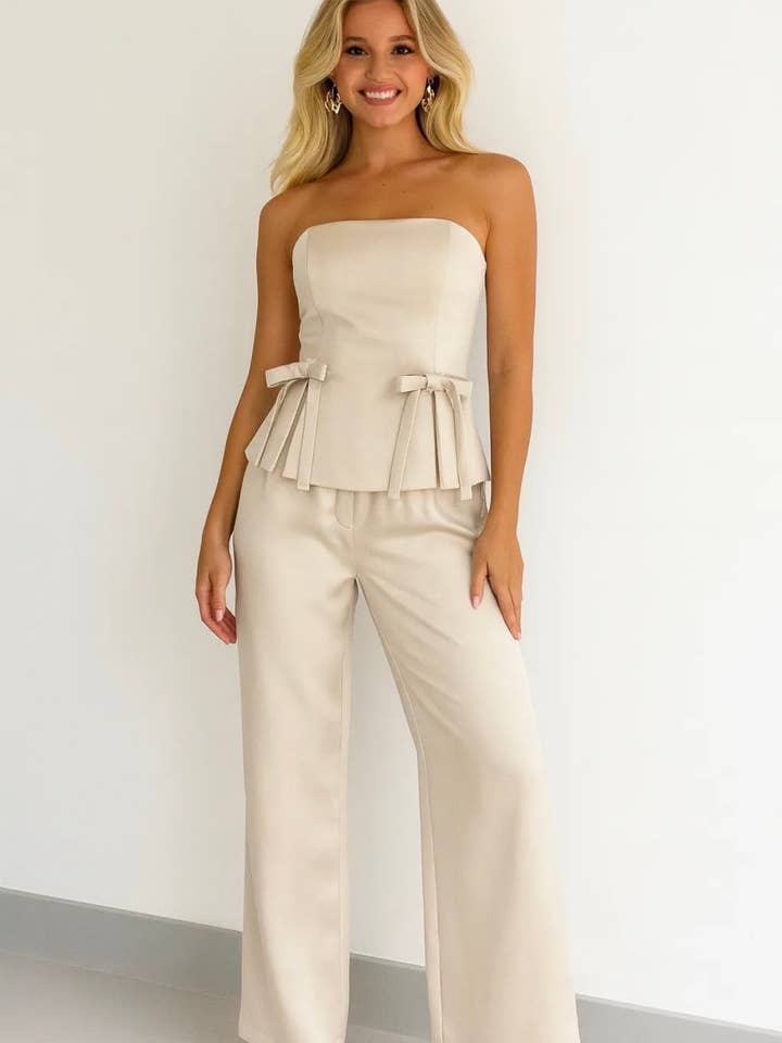 Frime - Wholesale Pants - Women's - Satin trousers - 32561