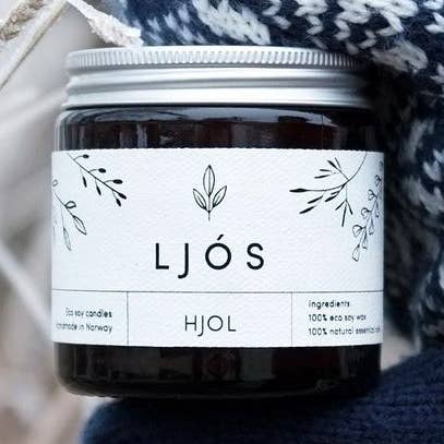 LJÓS Candles - Wholesale Jar/Filled Candle - HJOL Norwegian Winter Edition Soy Wax Candle7