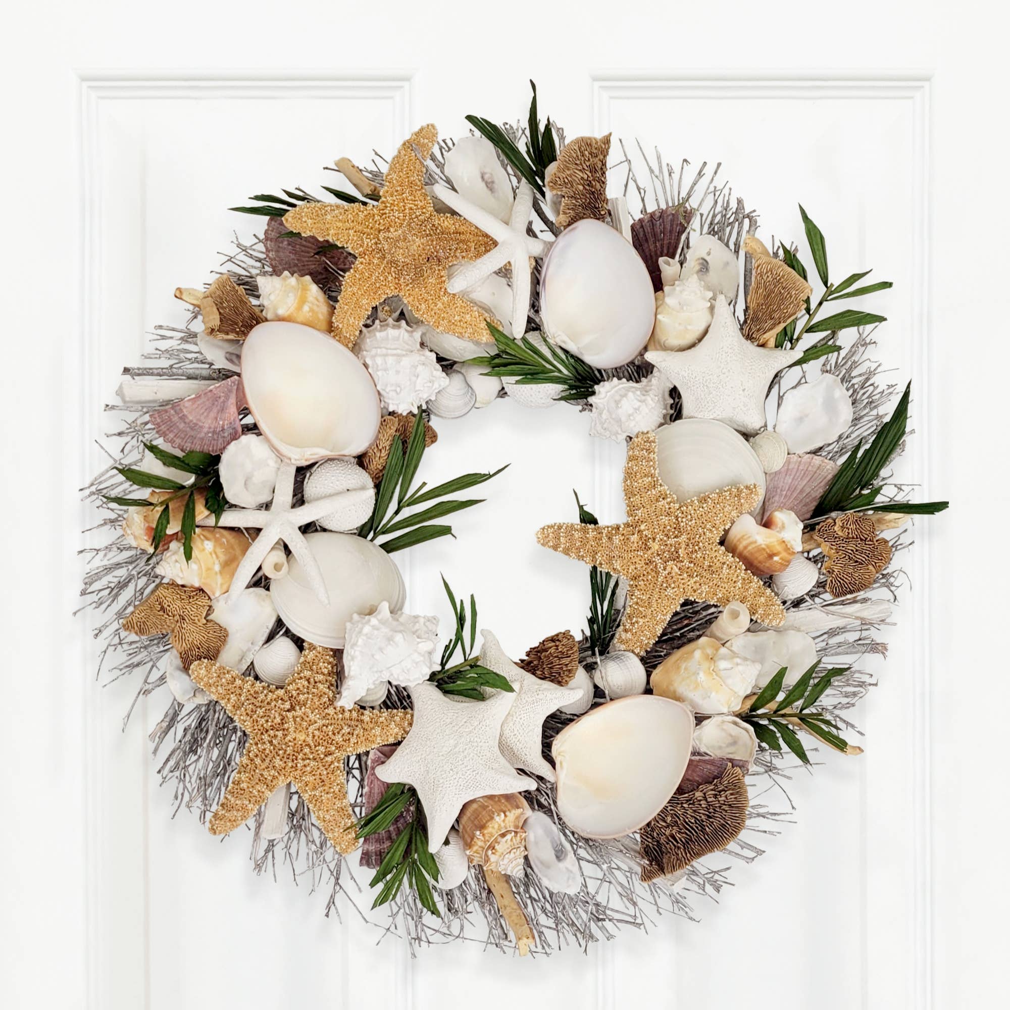 Andaluca - Wholesale Wreath - Palm Beach Seashell Wreath4