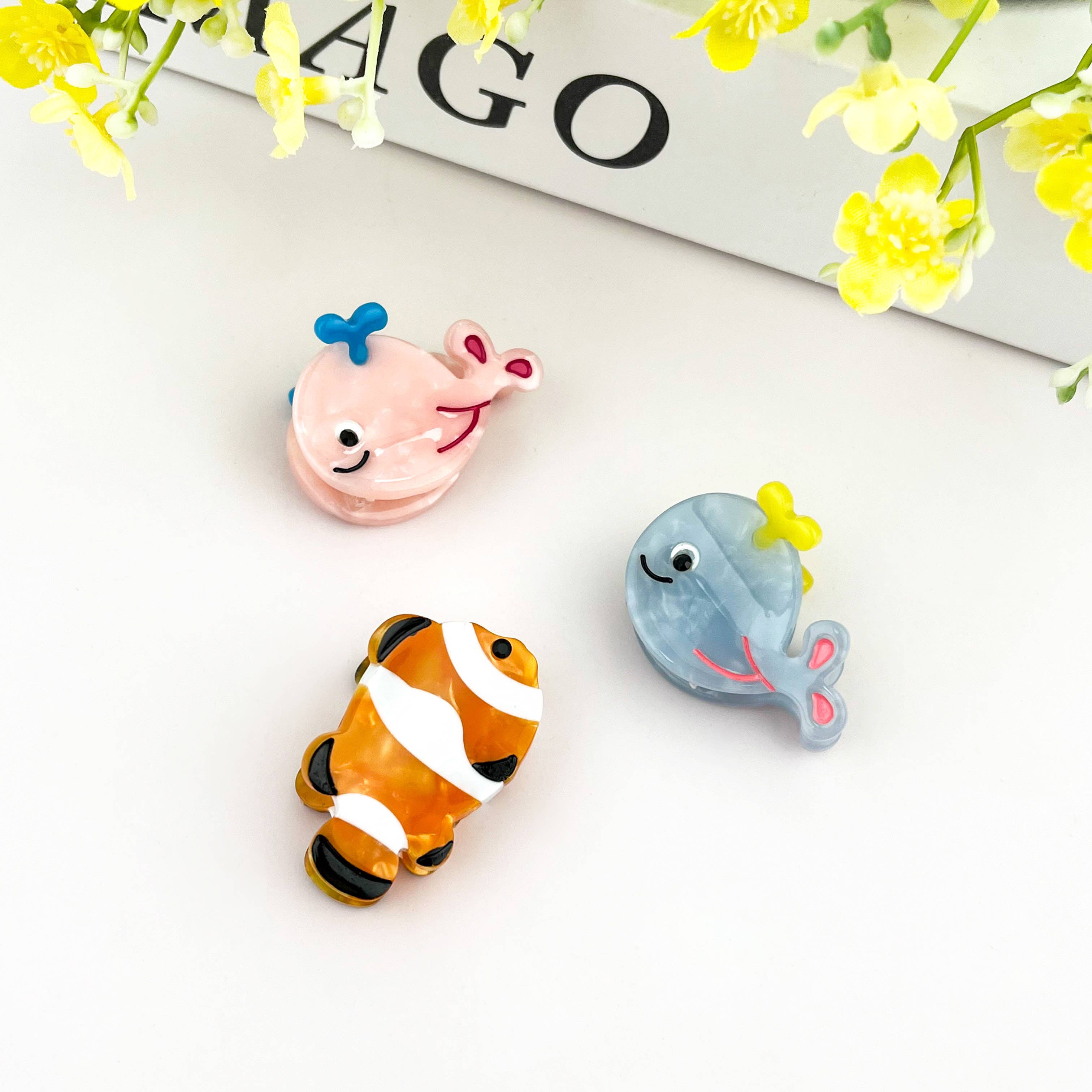 TheDivaSoap - Wholesale Hair Clip - Women's - Ocean Fish Mini Claw Clip, Whale Hair Clip6