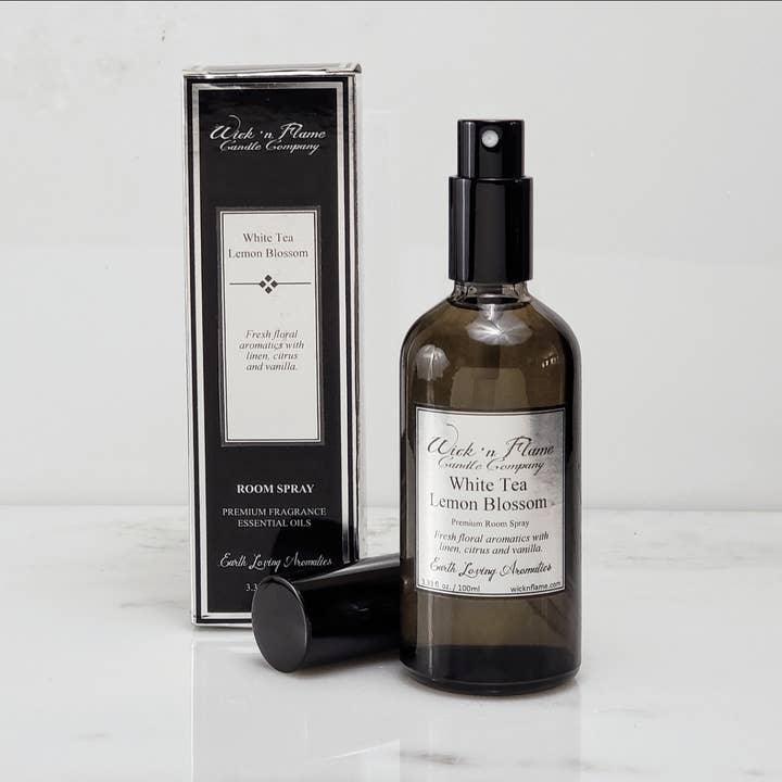 Hvid te Lemon Blossom 100ml Room Spray for engroshandel hos Wick 'n Flame Candle Company
